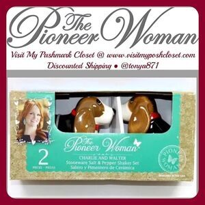 🦋 New Pioneer Woman Charlie Salt & Pepper Shakers